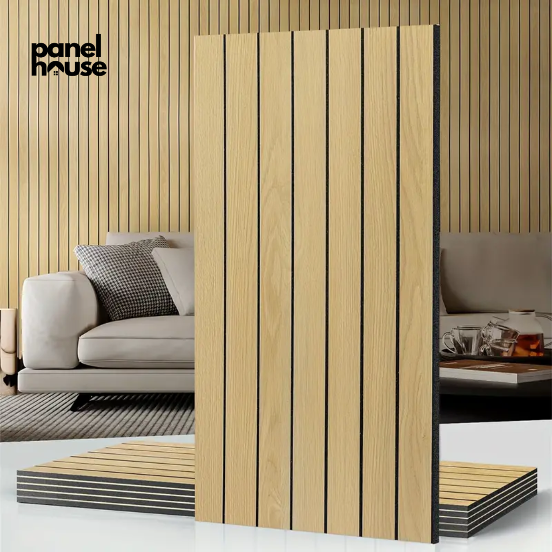3D Wood Slat Wall Panels, Self-Adhesive, Removable, Waterproof Buy 1, Get 6 Premium Panels for Only £7! (30cm x 60cm)