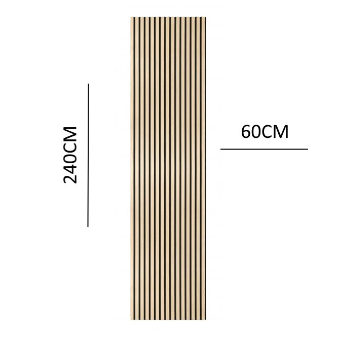 Premium Acoustic Slatted Wall Panel (Multiple Colours)